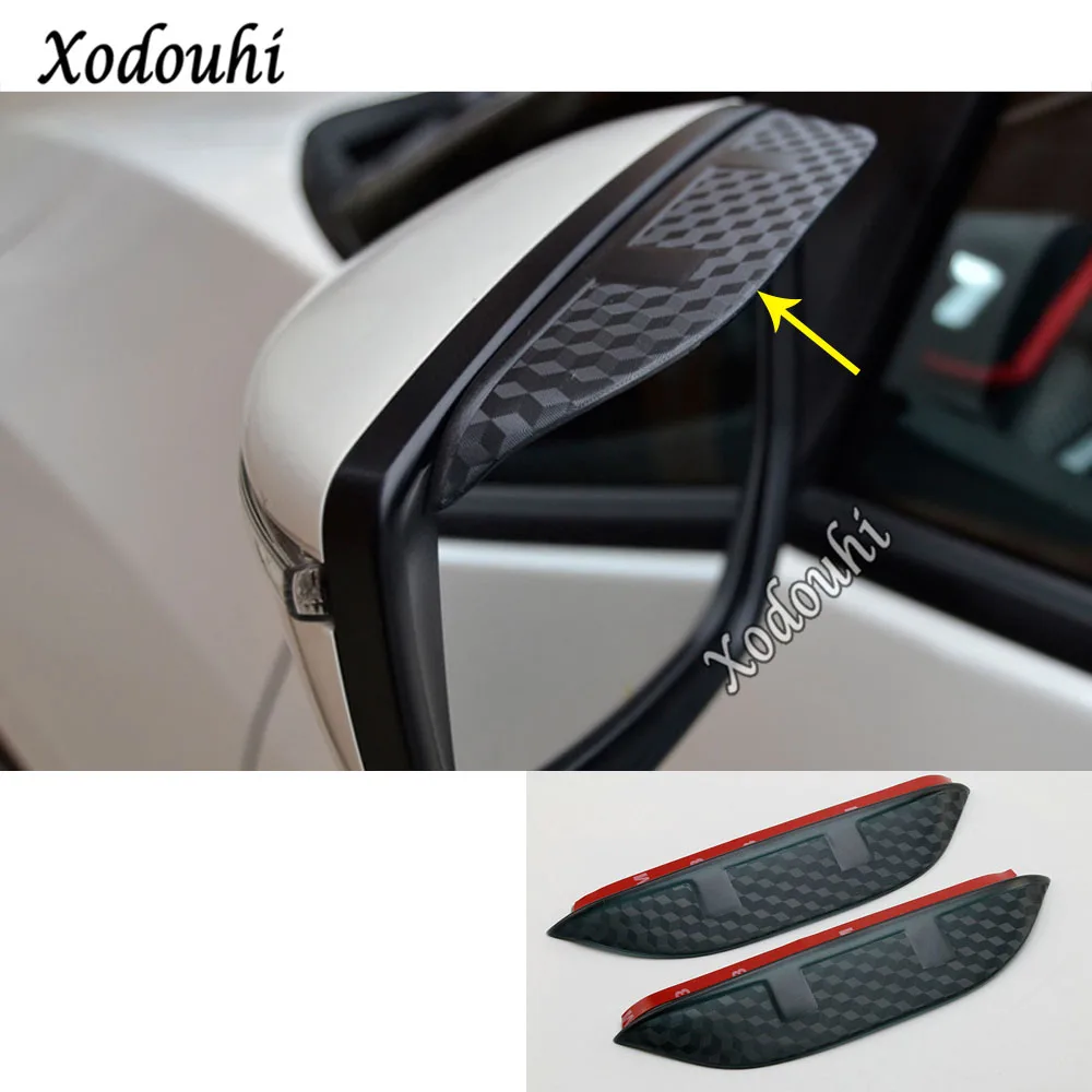 2 шт. пластиковые накладки на боковые зеркала заднего вида для Mitsubishi Eclipse Cross 2017-2021