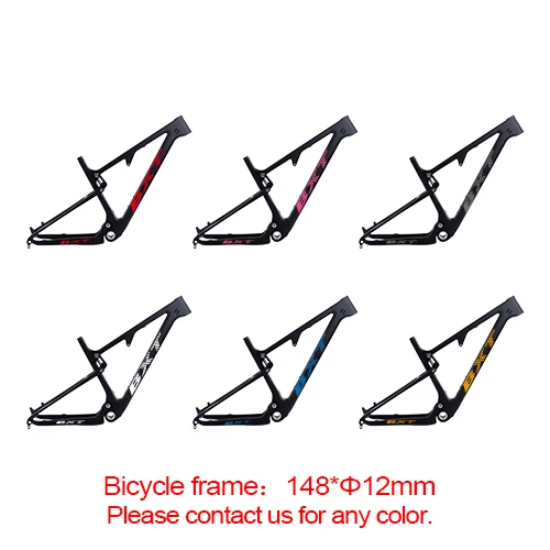 BXT colour 148x12 Углеродный горный велосипед 29 boost 142/148*12 мм ударный горный велосипед с полной подвеской рама 29er горный велосипед для AM XC - Цвет: BXT colour 148x12