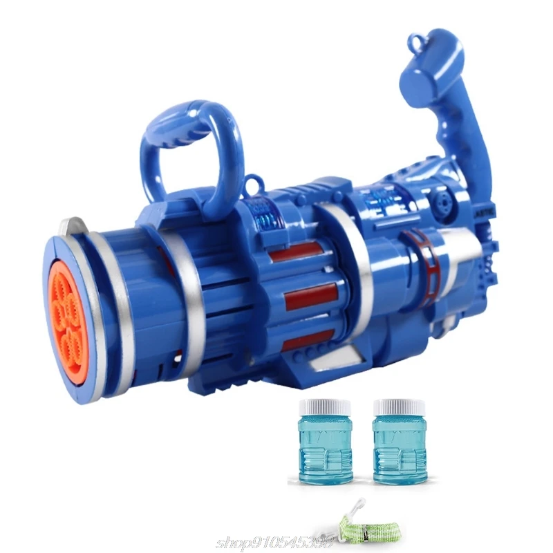 

Outdoor Toy for Kid Toddler Automatic Outdoor Bubble Maker Plus Size Gatling Bubble Toy Bubble Blowing Machine M05 21 Dropship