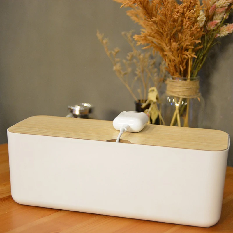 Цена Кабельный ящик для хранения Мощность прокладки провода чехол против пыли Зарядное устройство гнездо организатор ящик Безопасность Настол...