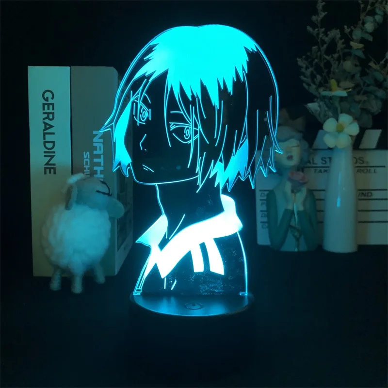 

Haikyu Kozume Kenma Japanese Anime Manga 3D Night Light Alarm Clock Bas Nightlight Table Present Dropship Desk Indoor Children
