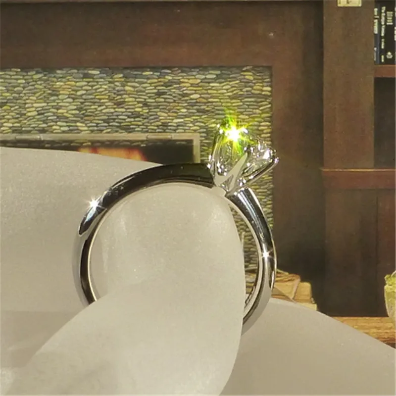 2020 Solitaire 1.5ct Lab Diamond Ring Original 925 sterling silver Engagement Wedding band Rings for Women Bridal Fine Jewelry | Украшения