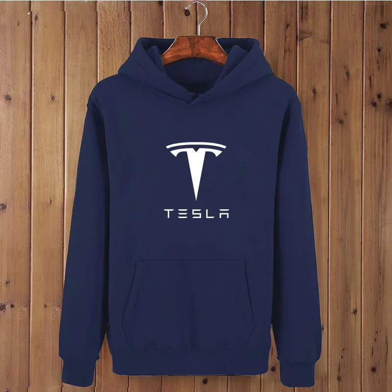Модный бренд Tesla принт мужские толстовки 2021 весенне-осенний набор одежды для