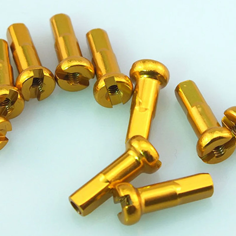 20 штук MTB велосипедных спиц шапки 14 мм металлических колпаков на велосипеде Медь