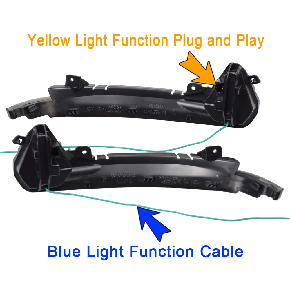 

For Audi A6 C7 S6 4G RS6 Dynamic Scroll LED Flowing Turn Signal Side Mirror Lights Sequential Blinker 2013 2015 2017