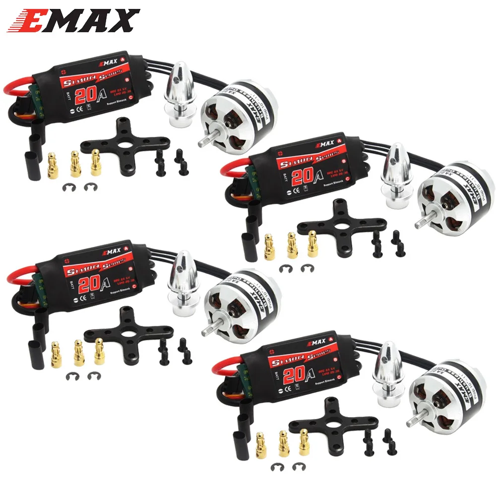 EMAX XA2212 820KV/980KV/1400KV бесщеточный двигатель с Simonk 30A набор ESC для 3D самолета