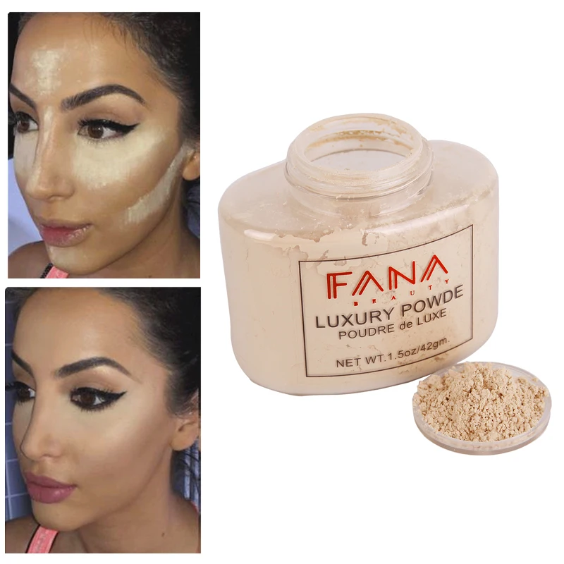 Контур для макияжа банановая пудра лица натуральная гладкая полупрозрачная с