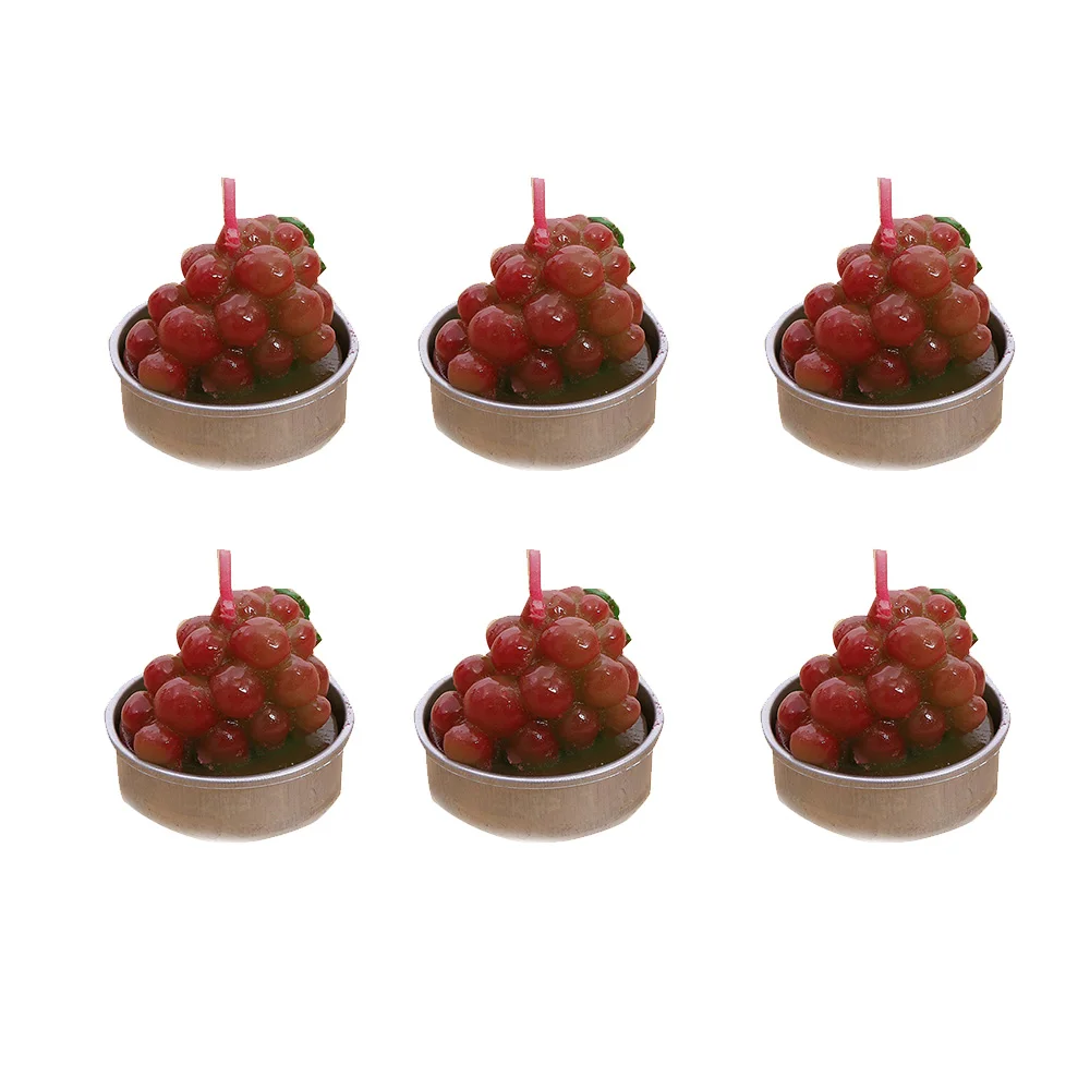 6pcs Succulent Potted Plant Scented Candle Tea Light Wax Paraffin Non-Spill Bonsai Home Decor | Дом и сад