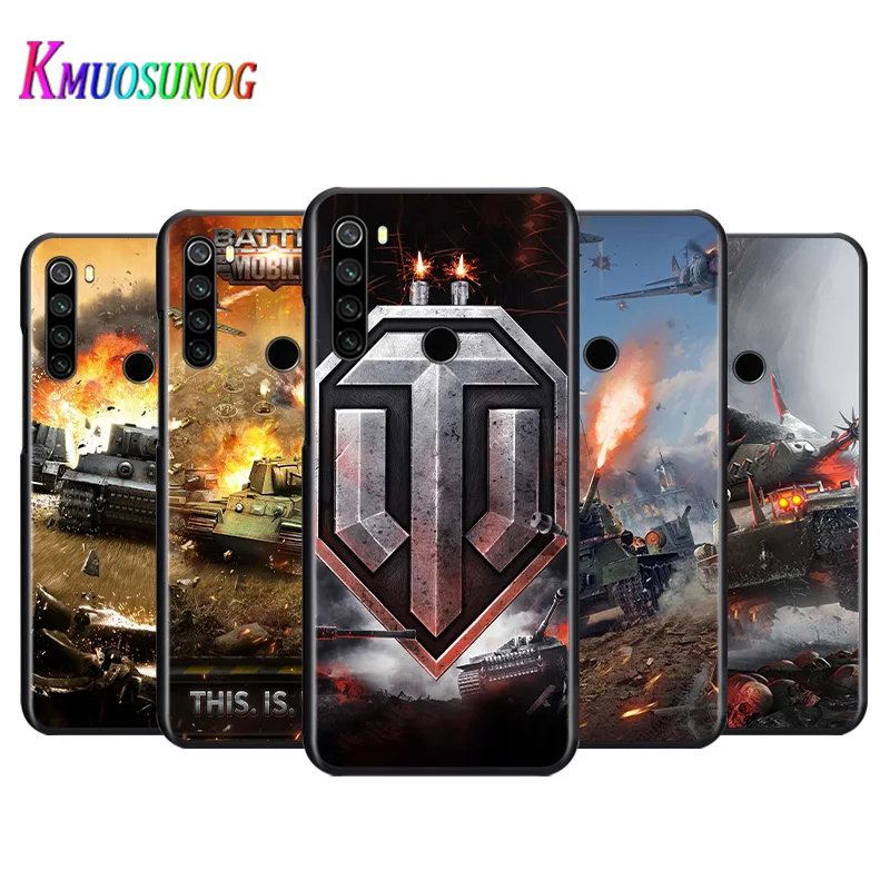 

World Of Tanks For Xiaomi Redmi Note 4 4X 5 5A 6 7 8 8T 9S/T 10 10S 5G Global version Por Max Black Silicone Soft Phone Case