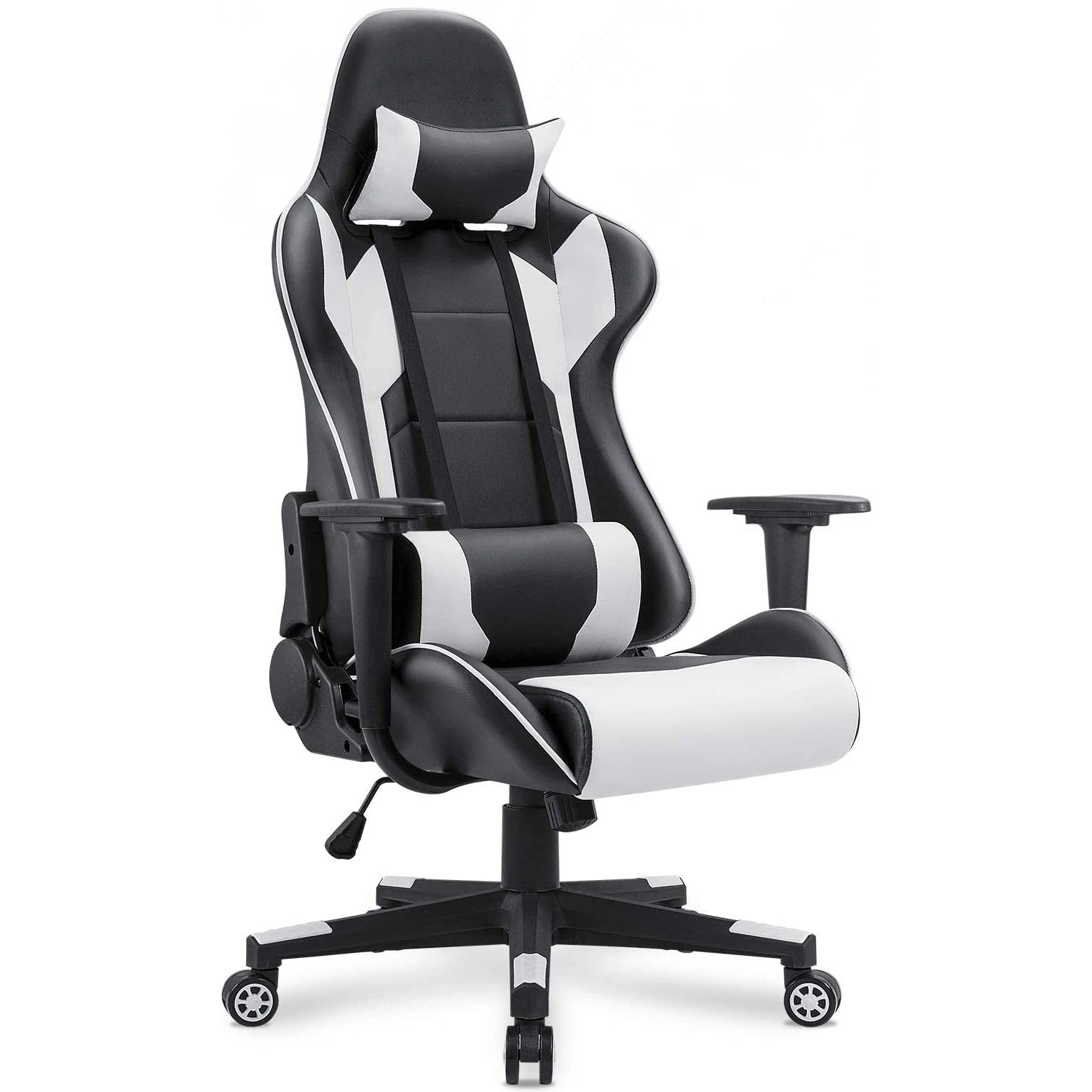 Офисное кресло для игр, компьютерный стул с высокой спинкой, кожаный стол, эргономичный Регулируемый поворотный офисный стул для гонок