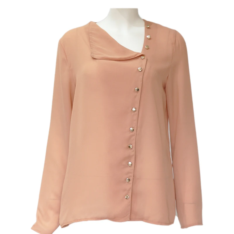 Женская блузка 2020 модная белая с длинным рукавом и топом однотонная офисная