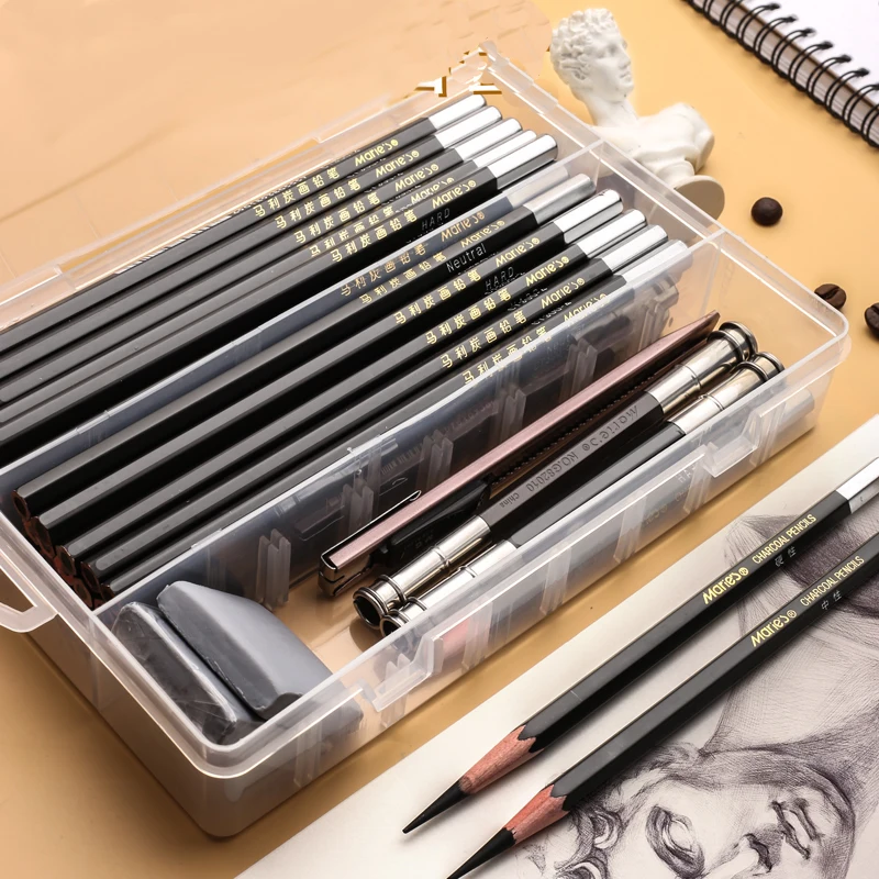 Чехол для ручки рисования пенал набросков специальная коробка пластиковый