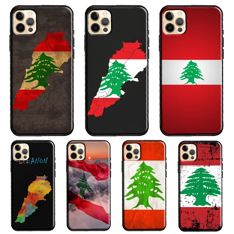 Чехол с ливанским флагом для iPhone 13 Pro Max 12 Mini X XR XS Max SE 2020 8 7 Plus 11 Pro Max, чехол для телефона