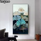 Алмазная 5d картина сделай сам с зелеными и золотыми листьями, квадратная вышивка из круглых страз Ginkgo biloba, мозаика из страз, домашний декор