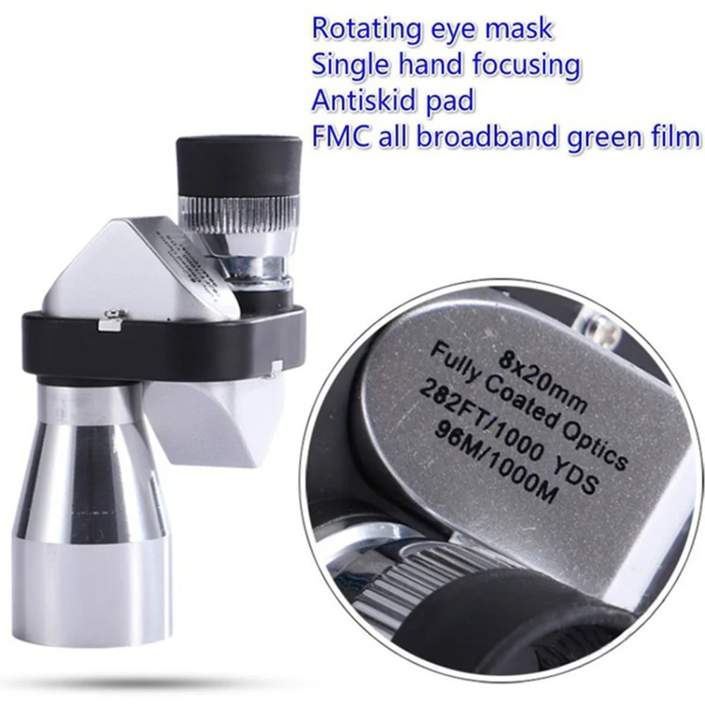 High Definition Monocular Telescope 8X20 Waterproof Mini Portable Military Night Vision Pocket Scope For Travel Hunting Camping |
