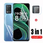 3 в 1 гидрогель пленка для Oppo Realme 8 5G Экран протектор и Камера объектив для Realme 8 Realme8 6,5 ''защитная пленка не Стекло