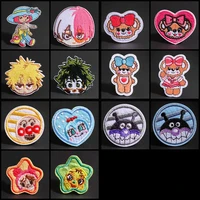 cartoon animal bear clown penguin embroidered patches for clothes diy appliques boy girl clothes stickers iron patches badges
