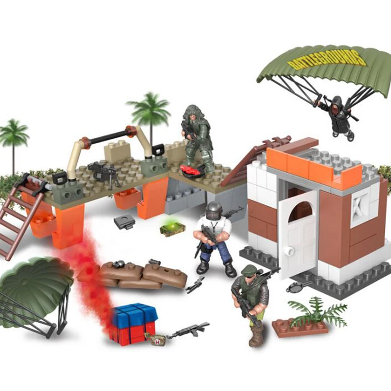 6 шт./компл. военный спецназ Солдат кирпичики фигурки пистолеты Книги об оружии