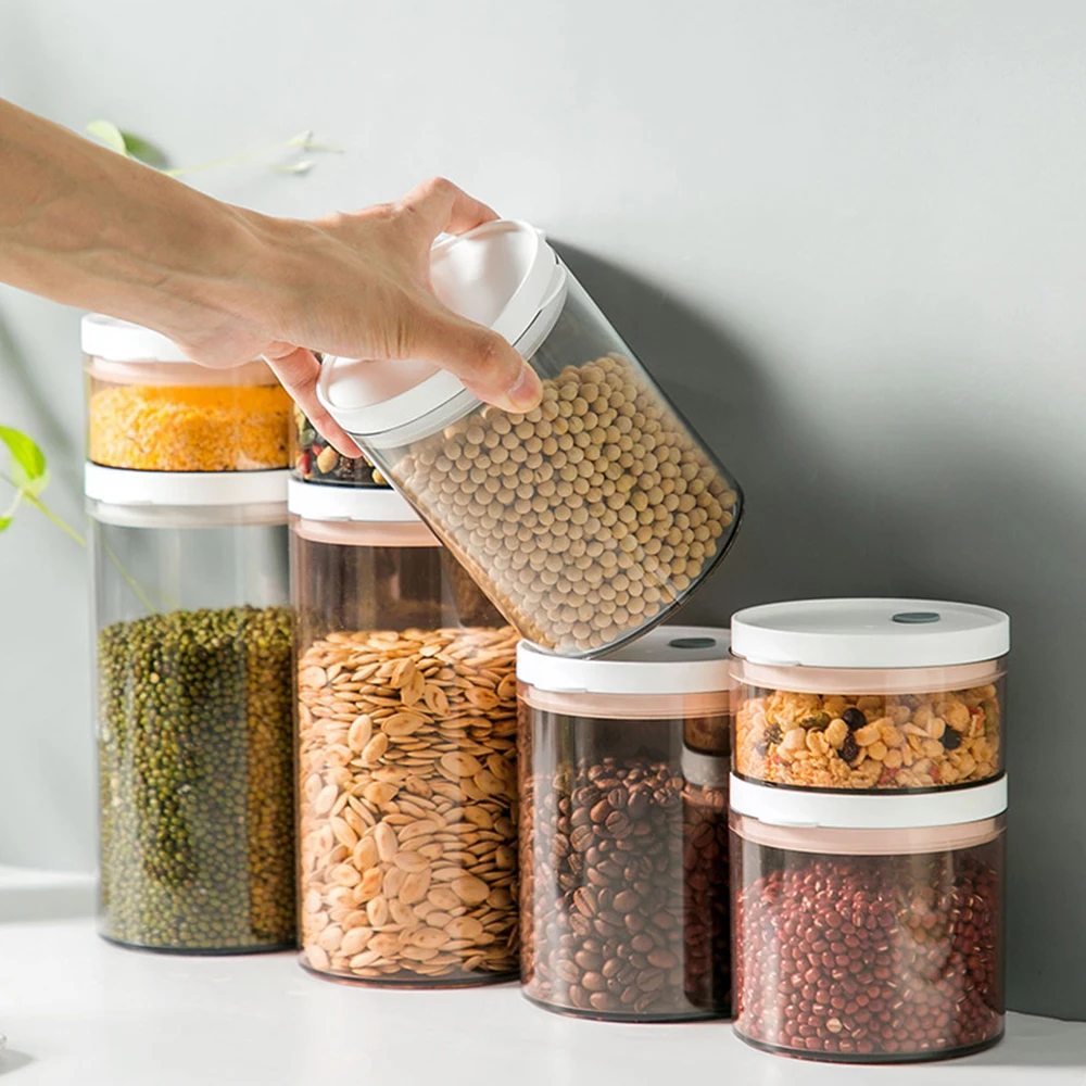 Кухонный Контейнер для хранения пищевых продуктов пластиковый прозрачный