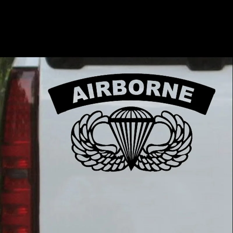 Армейский воздушный баннер с крыльями крутая наклейка на автомобиль графика