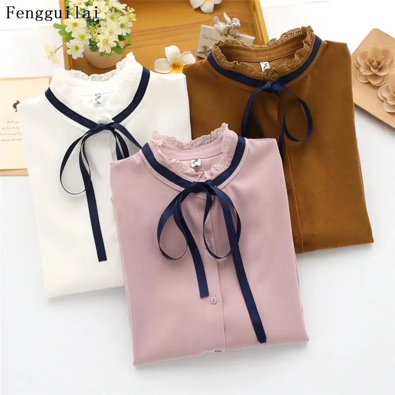 Осенняя блузка новая рубашка с длинным рукавом дикая Большая Женская