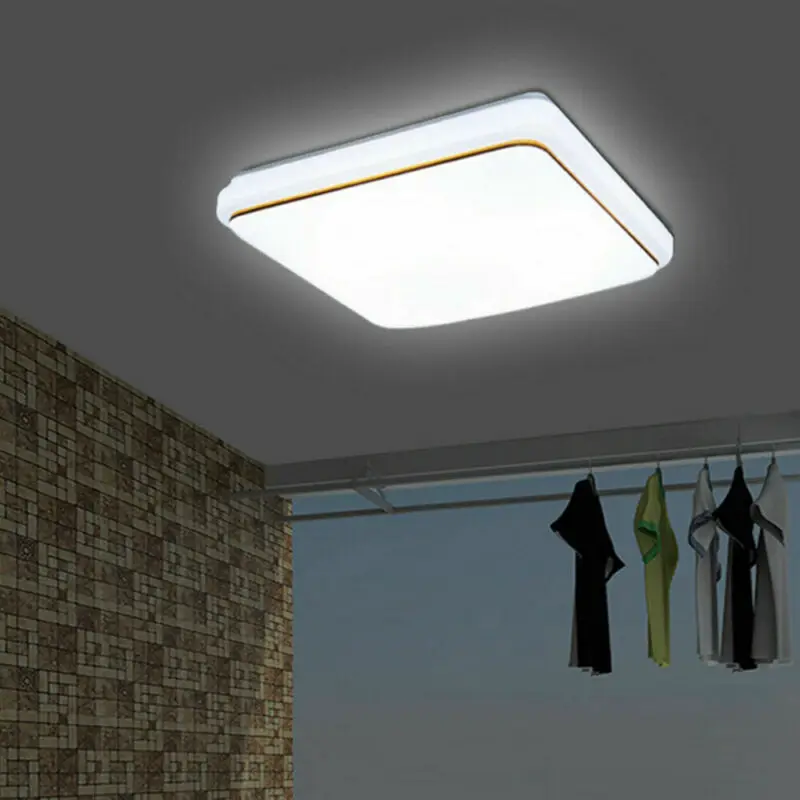 Золотой/Серебряный минимализм акриловый светодиодный потолочный светильник