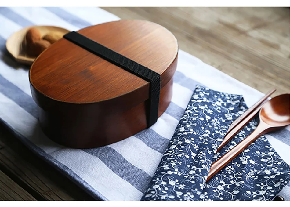 Baispo 3 шт./компл. Bento Box японский стиль ланч бокс для деревянные детские игрушки материал ПОСУДА Контейнеры для еды с отсеками здоровые