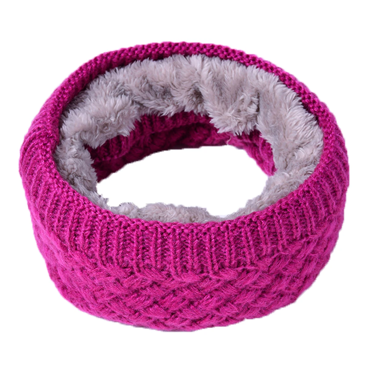 Теплый круглый шарф |