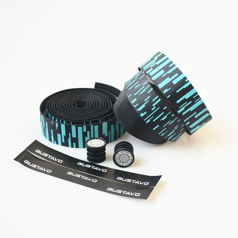 

Road Bike Bar Tape High Quality Vibration Damping Anti-Vibration EVA PU Handlebar Bar Tape Double color +2 Bar Plug