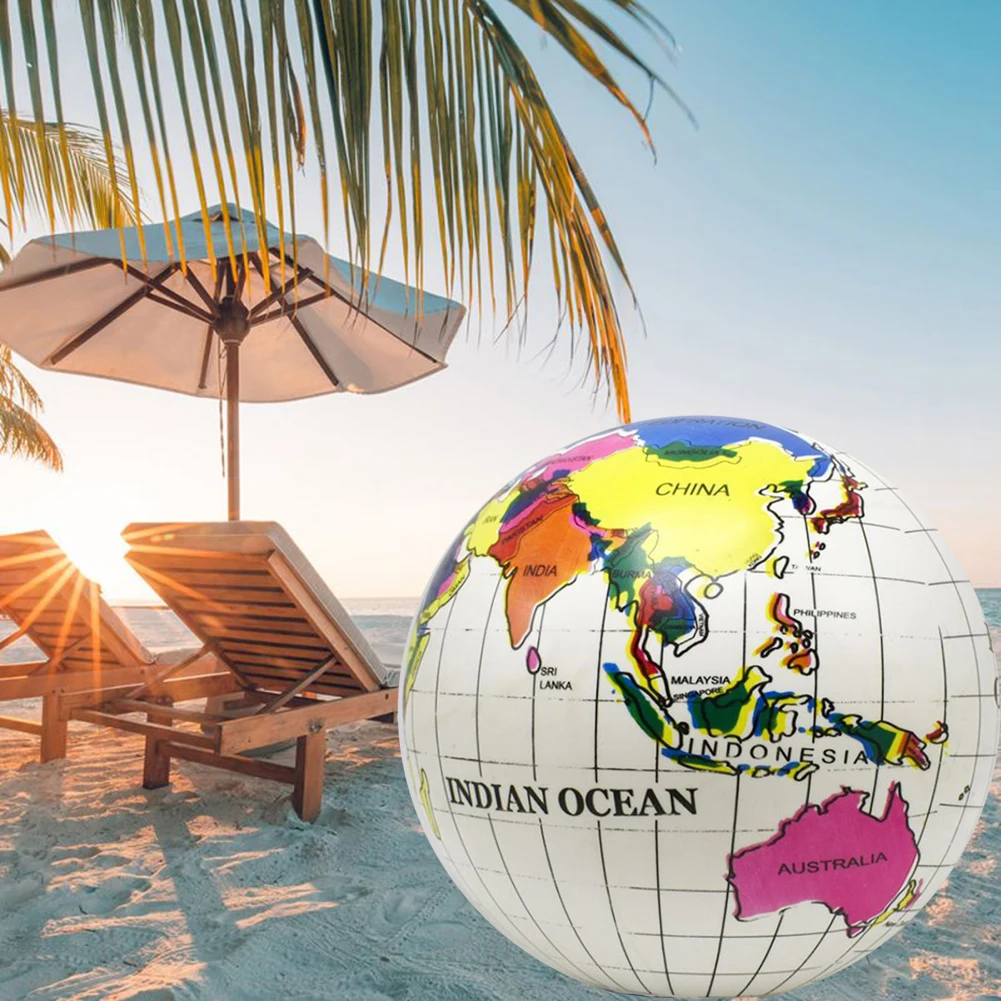 

Children Water Toys PVC Inflatable World Globe Map Ball Kids Inflatable Toy Inflatable Globe Education Geography Toy