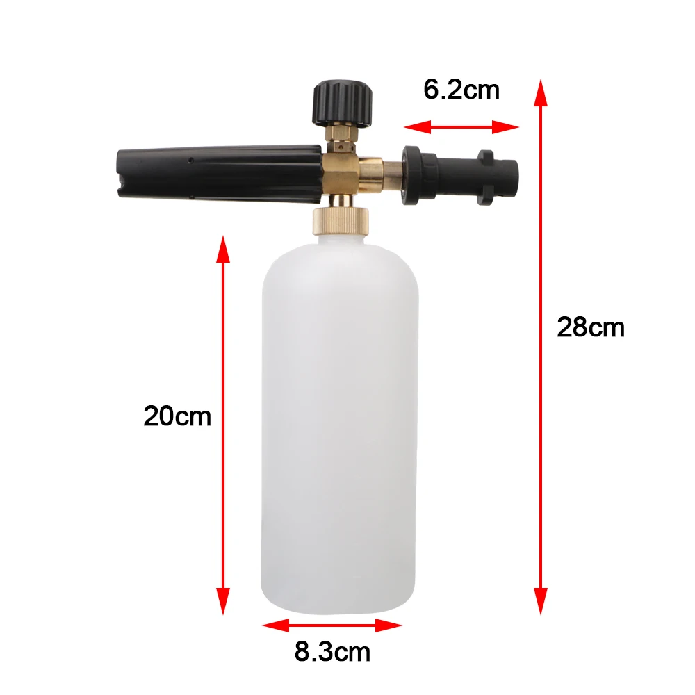 

Adjustable Sprayer Nozzle Car Soap Foam Generator 1L For Karcher K2 K3 K4 K5 K6 K7 High Pressure Washer Snow foam lance