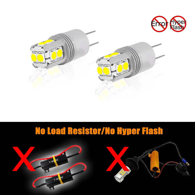 Gtinthebox Высокая мощность без ошибок Hp24w G4 10-SMD светодиодный DRL лампы для peugeot 3008 5008 Citroen C5 аксессуары дневные ходовые огни