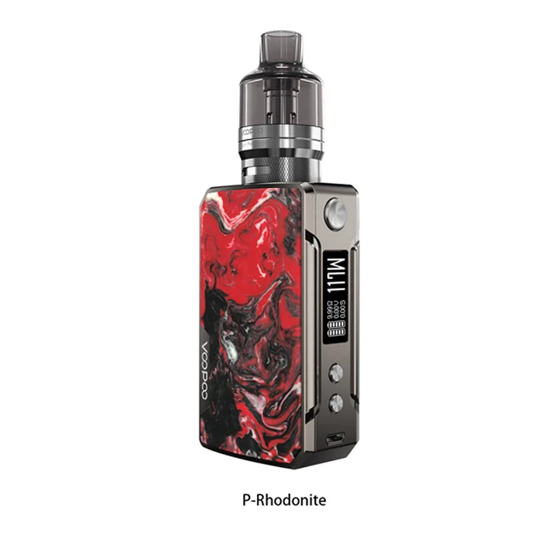 Электронная сигарета VOOPOO DRAG Mini Комплект из платины Refresh Edition 117 Вт вейп с батареей
