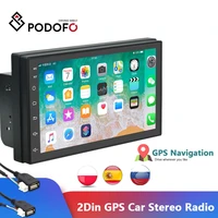 podofo 2 din car radio multimedia video player universal android auto stereo gps map for volkswagen nissan hyundai kia toyota