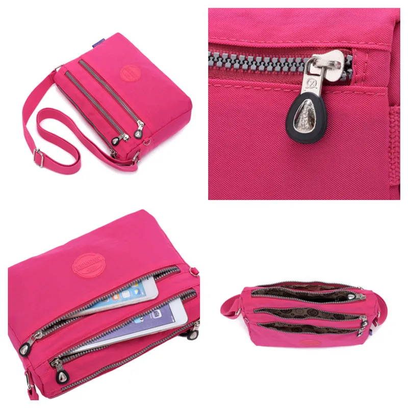 Водонепроницаемая нейлоновая сумка на плечо для женщин роскошные дорожные