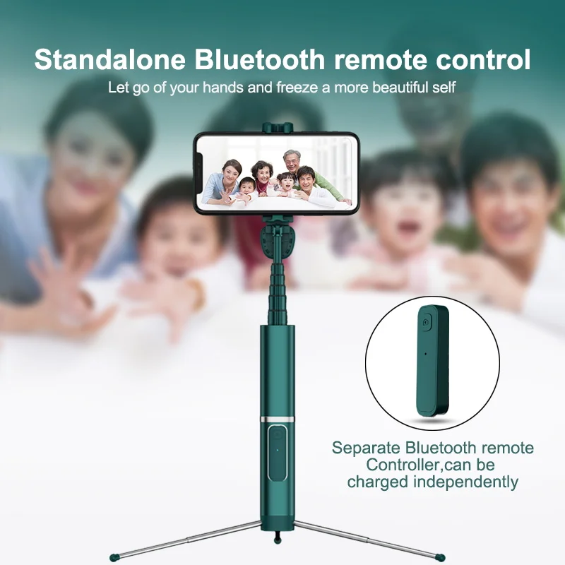 3 в 1 Беспроводная Bluetooth селфи палка штатив Выдвижной мини Монопод универсальный