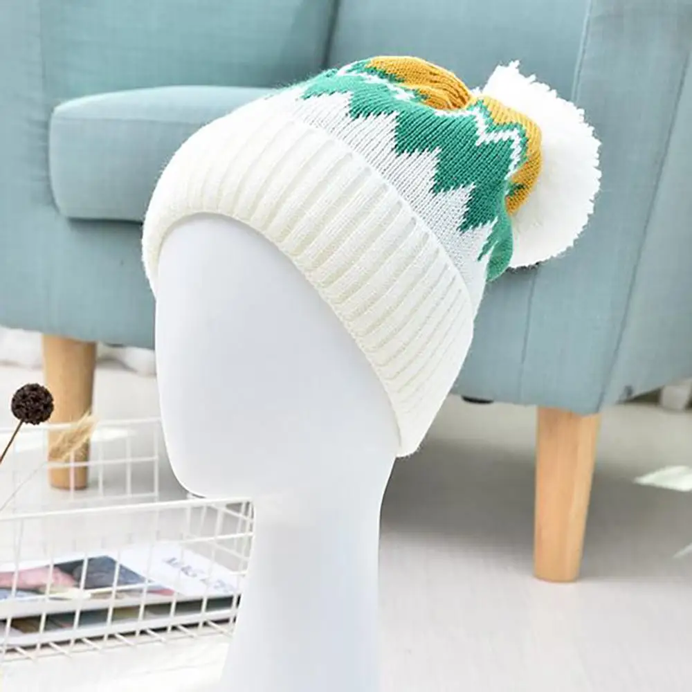 Новая модная женская теплая зимняя шапка с помпоном из искусственного меха