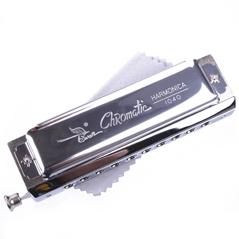 Harmonica SWAN Chromatic Blues C Key w/ 10 Holes 40 Tone NEW | Спорт и развлечения