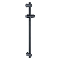stainless steel black bath sliding bar wall mounted adjustable rail bathroom accessories handheld shower head rod