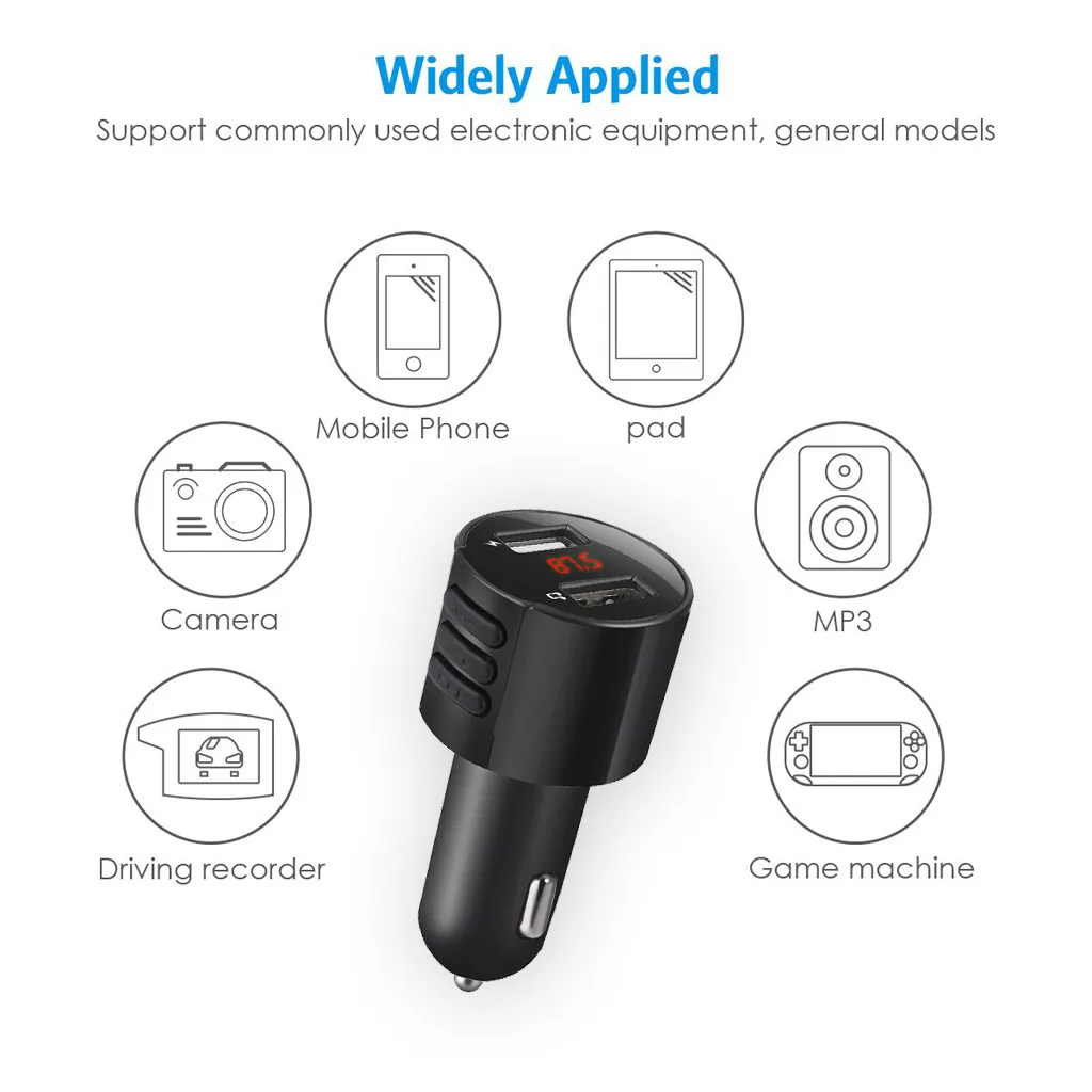 CARPRIE Bluetooth автомобильное USB зарядное устройство fm-передатчик беспроводной радио адаптер MP3 плеер 3.4A Быстрая зарядка USB зарядное устройство Handsfree