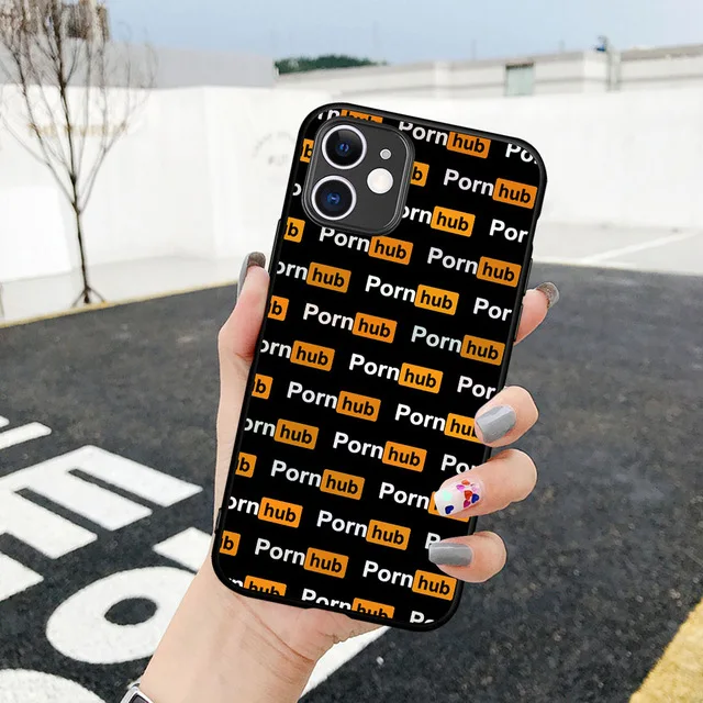 

Phone Case For iphone 12 11 Pro XS Max 12 Mini XR X SE 2020 6 7 8 Plus Luxury Unique Design Pornhub Tumblr Silicone Black Cover