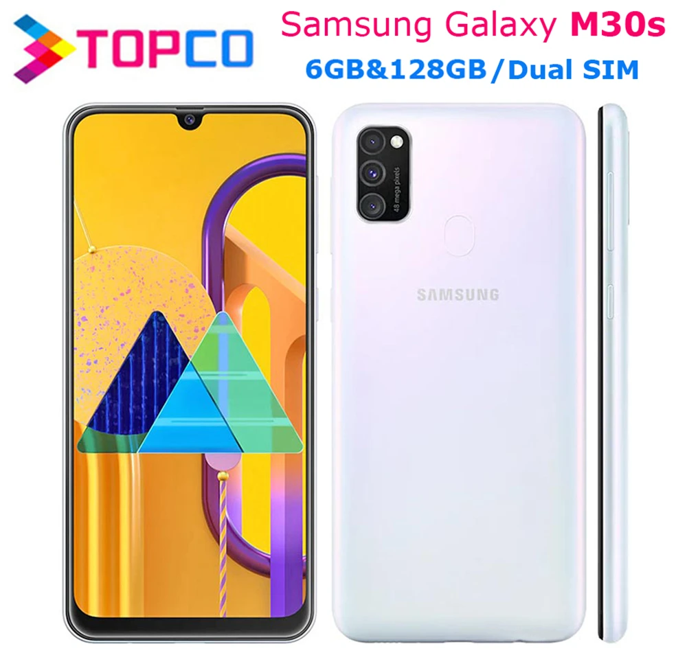 Оригинальный мобильный телефон Samsung Galaxy M30s M3070s Восьмиядерный процессор с двумя SIM