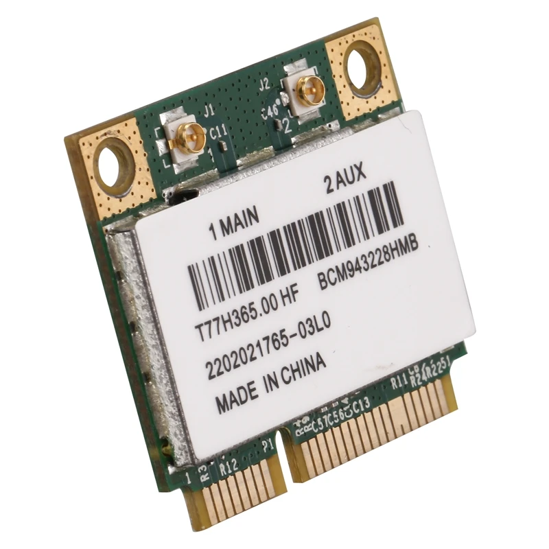 BCM943228HMB 2 4G/Wi Fi 5 ГГц Dual Band WI FI карты 300 Мбит/с Bluetooth 4 0 Половина MINI pci e карта Тетрадь