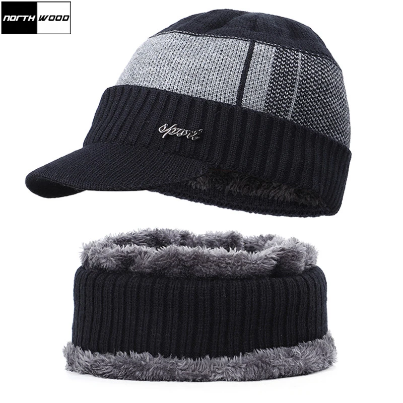 

[NORTHWOOD] 2020 новинка мужская зимняя шапка горро шеи шарф кепка мужчины женщины шапочки женские сгущает плюс бархат теплая вязаная шапка для зи...