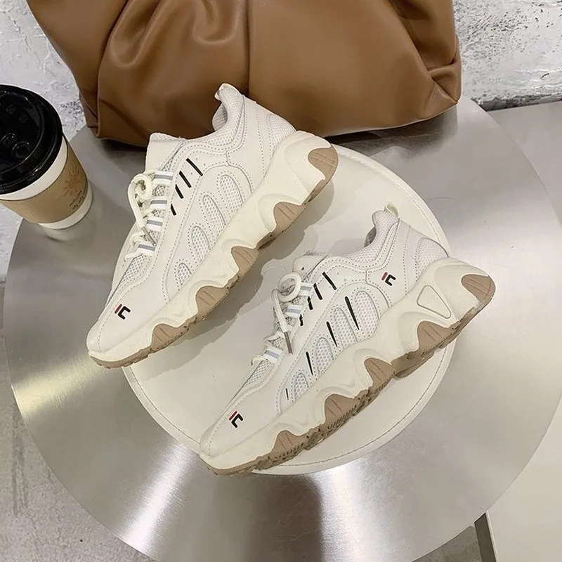 

2020 New Sneakers Women Platform Dad Sneakers Casual Flats Breathable Soft Woman Shoes