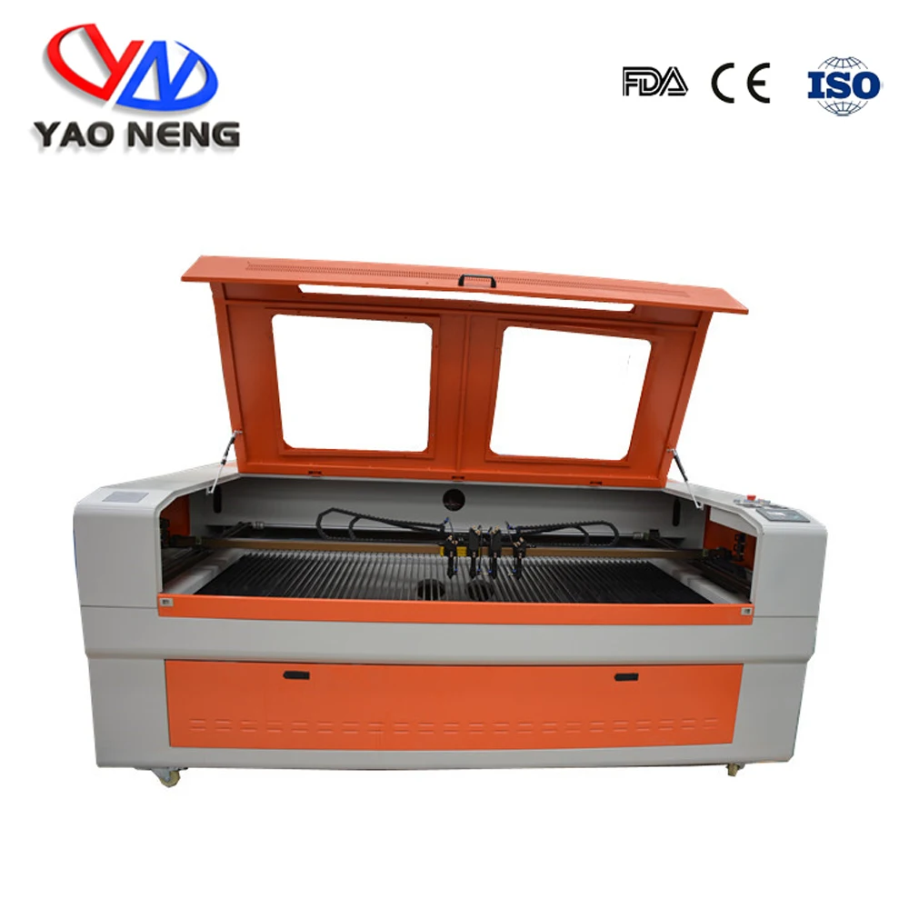 Лазерный станок YaoNeng с ЧПУ CO2 лазерный резак гравировальная машина мощность 80 Вт