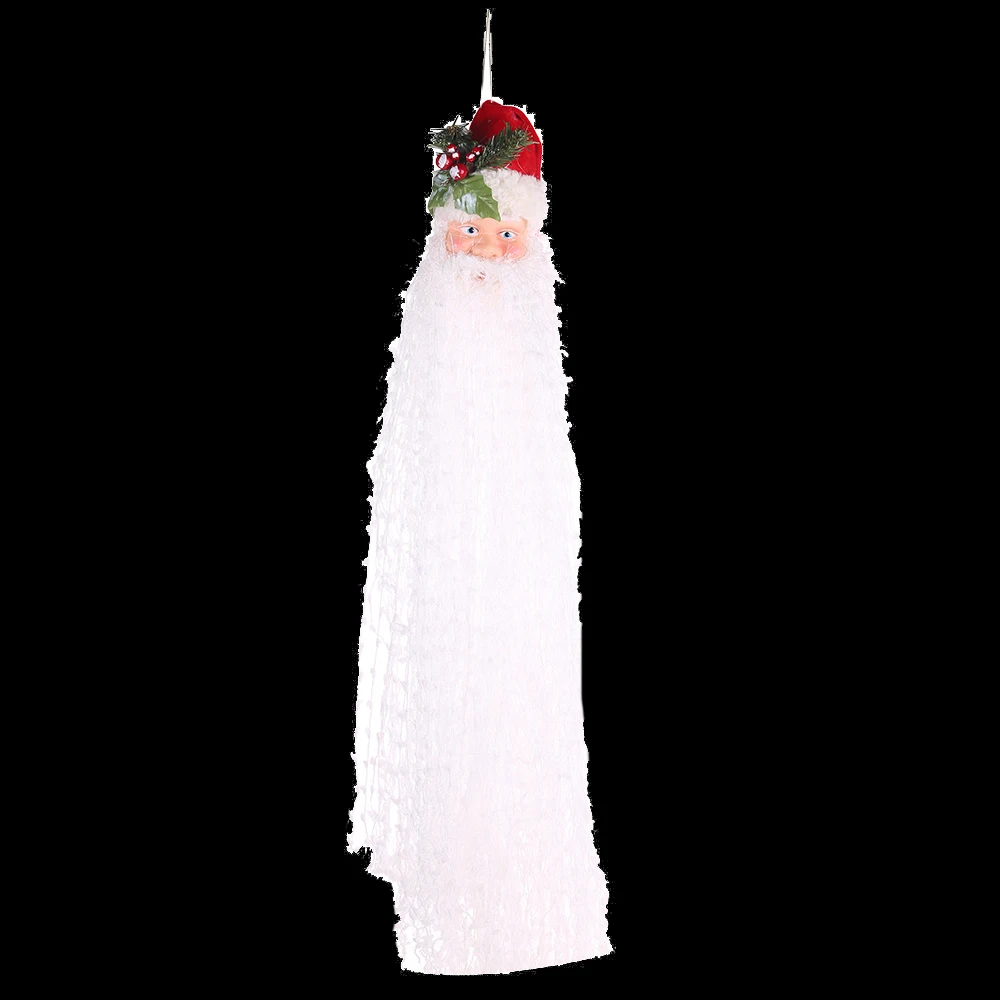 Забавные длинные бороды Санта Клаус рождественские украшения подвески для