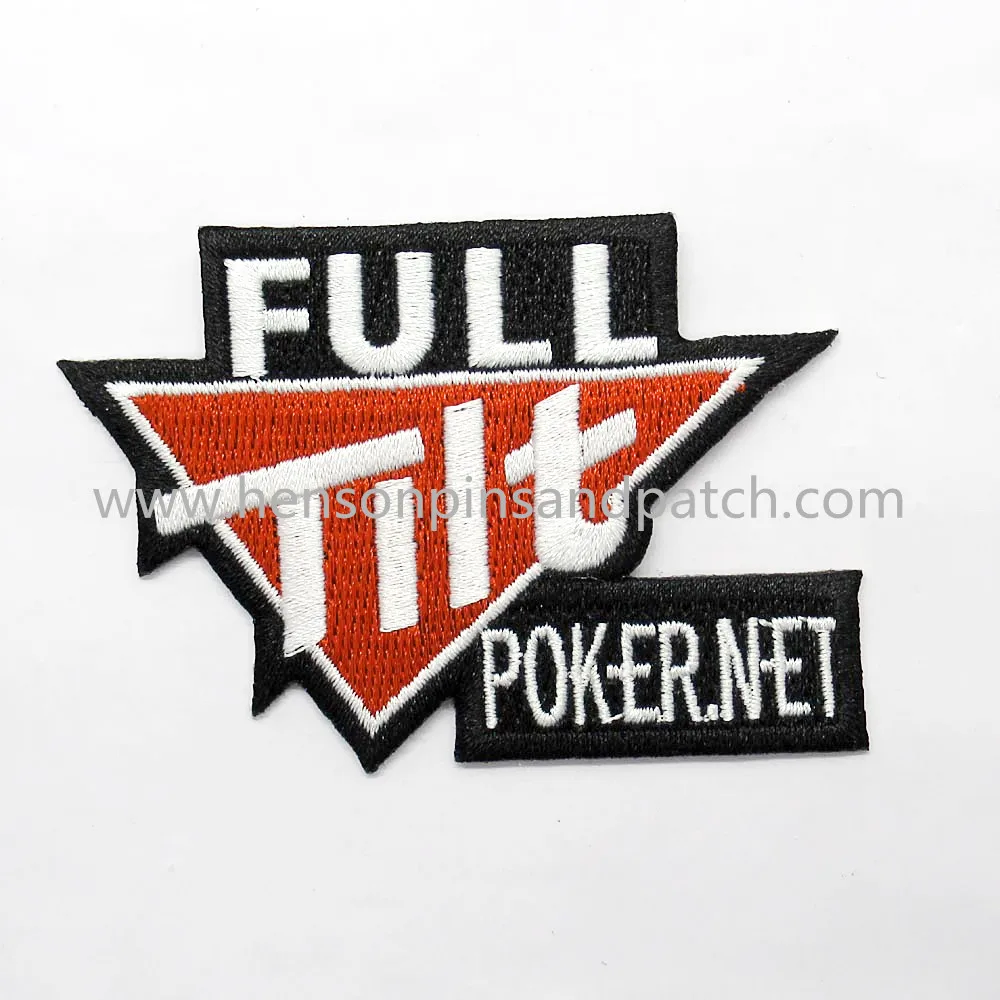 3 дюймовая розничная продажа и в наличии полностью наклонная покерная вышивка