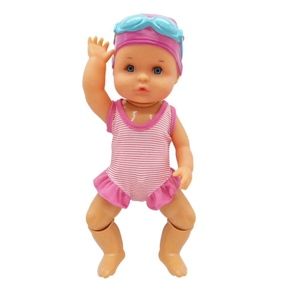 

7.87'' Kids Pool Swimming Doll Interactive Baby Dolls Early Learning Toys