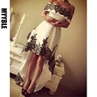 MYYBLE 2020 abiye, длинные платья для торжественных мероприятий с короткой спинкой спереди, женское платье, Дешевое платье